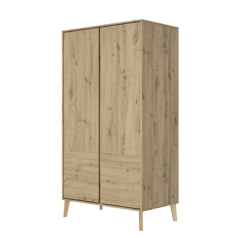 Tonks 2 Door Manufactured Wood Wardrobe