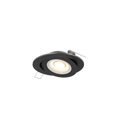4'' Selectable Color Temperature 9 Watt Dimmable Air-Tight IC Rated LED Canless Recessed Lighting Kit