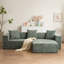 Méridienne modulaire en L avec canapé nuage, coussin moelleux pour le salon et la chambre à coucher - aucune installation requise - tissu chenille-990538762