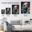 Wall Art Print Saxophone Player Playing Music Acrylic Painting Jazz Musician Portrait Poster
