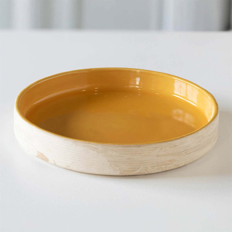 Bol à pâtes en céramique fabriqué à la main beige - élégant, durable et parfait pour chaque repas