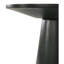 Table de bout ronde 15 po H 15 po noir ébène avec grain de bois naturel attrayant-288613616