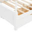 Structure de grand lit avec lit gigogne et 2 tiroirs de rangement-1284109105