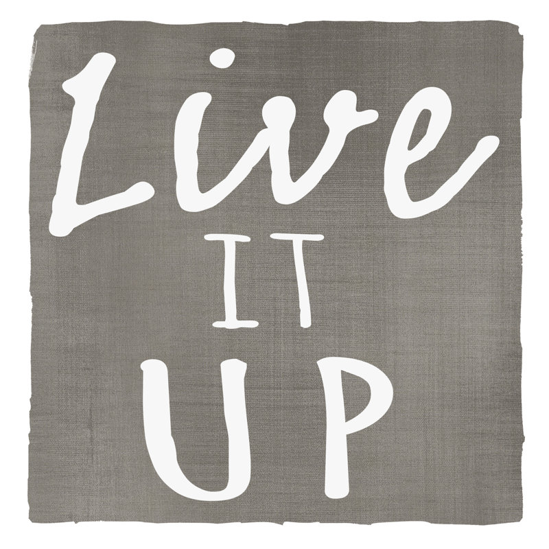 Live It Up 2 - Wrapped Canvas Print, 30cm H x 30cm W x 3.8cm D