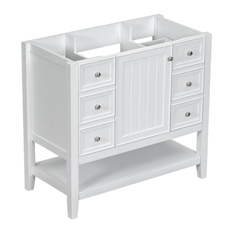 Base de meuble-lavabo simple 35,51 Mulina seulement, Blanc