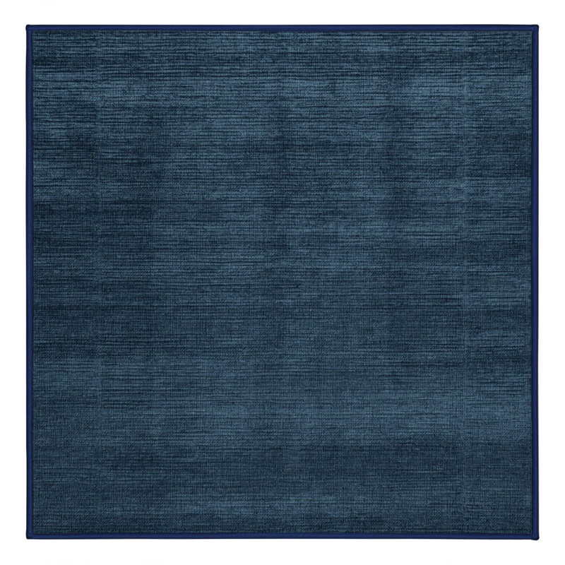 Tapis gris uni lavable à la machine, Carré 7 pi