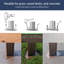 Abri de jardin pour patio en métal l 12 pi x P 12 pi