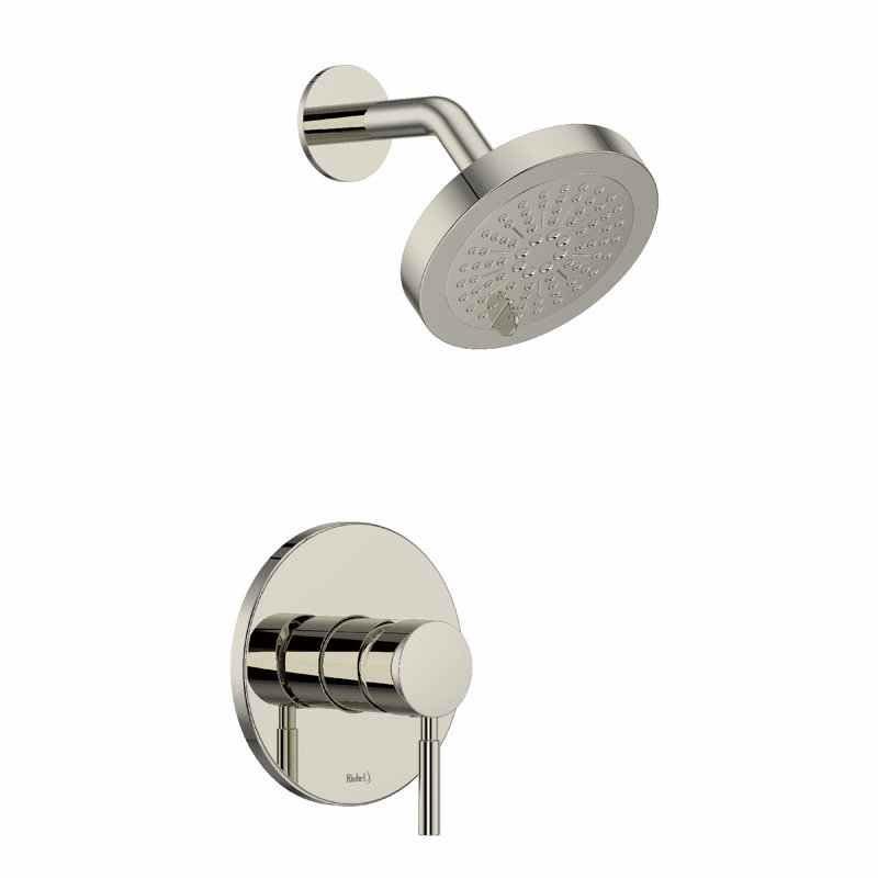 Riu Pressure-Balanced Shower Faucet with Rough-in Valve, Polished Nickel