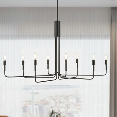 8 - Light Dimmable Modern Linear Chandelier