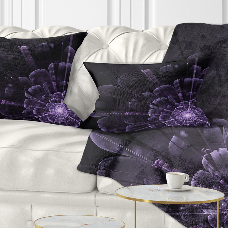 Coussin lombaire en cristal brillant à fleurs