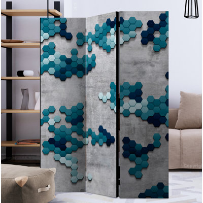 Saugatuck 172 cm H Solid Wood Folding Room Divider