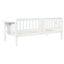Lit de jour simple blanc Albany avec table rabattable et lit gigogne escamotable pour économiser de l'espace