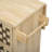 53.2"W 3D Woven Checkerboard Pattern Design Kitchen Island With Drop Leaf, Rolling Kitchen Island On Wheels With Internal Storage Rack, Power Outlet, Kitchen Cart With 3 Drawers 2 Cabinets, Nature