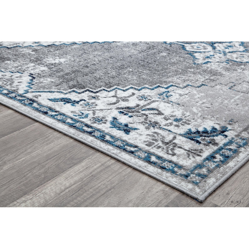 Freya Vintage Ash Area Rug, Rectangle 8' x 10'