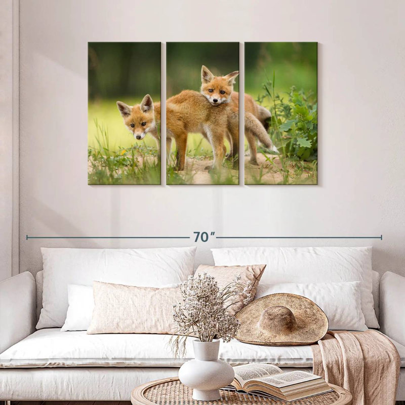 Brampt Fox Kits, 28" H x 45" W