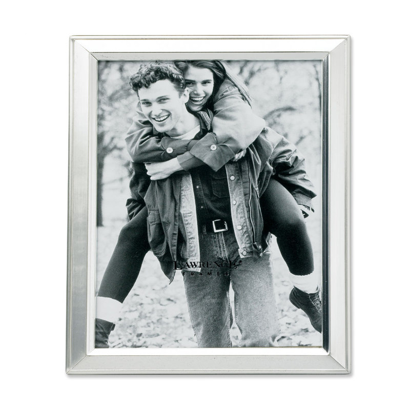 Hendry Silver Metal Beveled Picture Frame, 4" x 5"