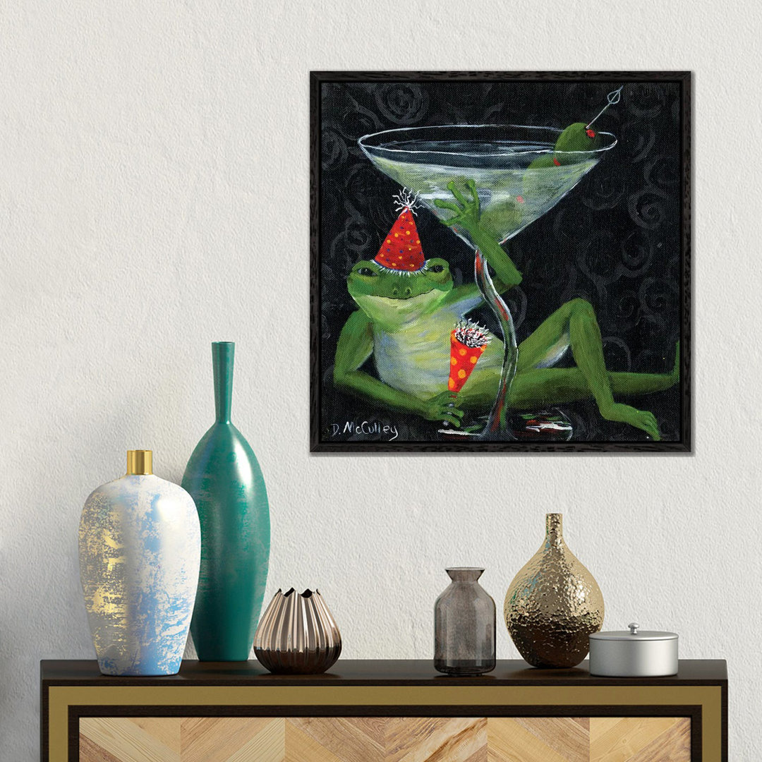 Toadally Under Glass von Debbie McCulley - Gallery-Wrapped Canvas Giclée on Canvas