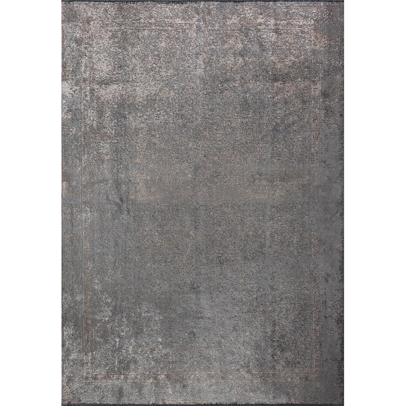 Amoya Vintage Look Hand Loom Indoor / Outdoor Area Rug, Rectangle 6'6" x 8'2"