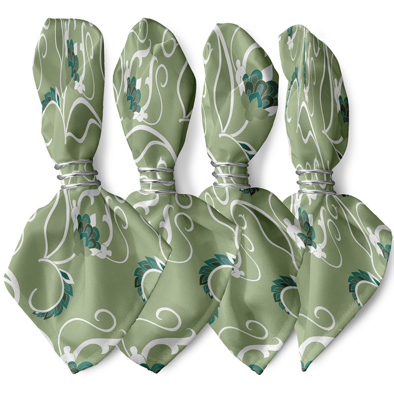 Clodean West Indies Napkins, Green