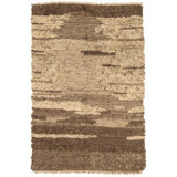 Modern One-of-a-Kind Rectangle 4'4" X 6'8" Hand Knotted Area Rug