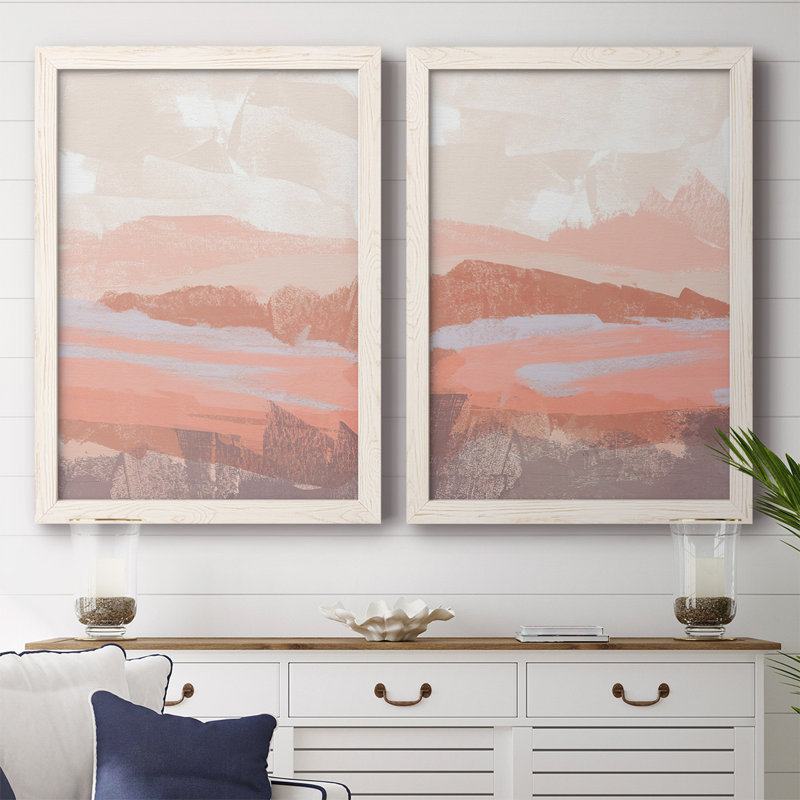 «Dusty Desert I», reproduction de photo sur toile 2 pièces, Blanc, H 27,5 po x l 75 po x P 1,5 po