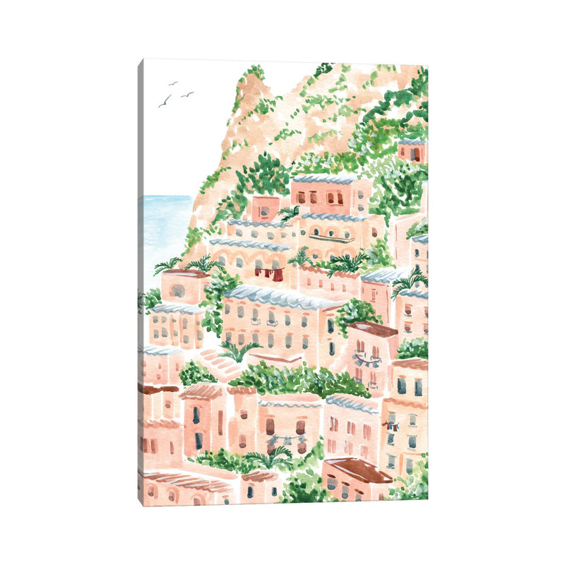 An Italian Shore - Impression sur toile tendue, H 12 po x l 8 po x P 0,75 po