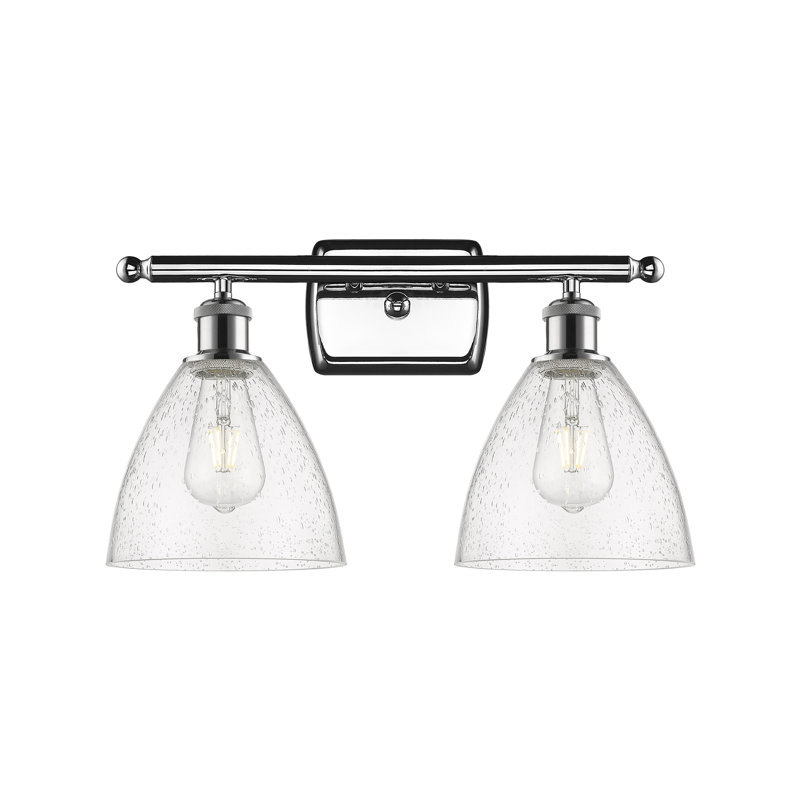 Éclairage pour meuble-lavabo 2 lumières Shauna, Incandescente, Chrome poli