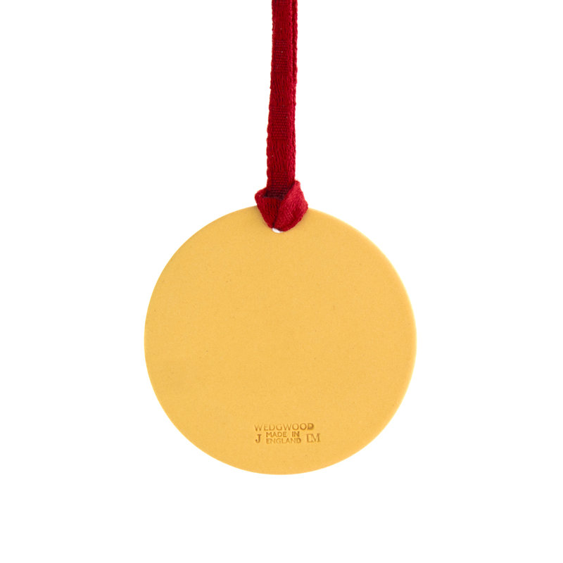 Festive Dancing Hours Ornament, Cane & White