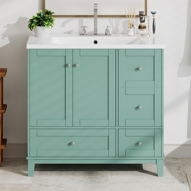 Meuble-lavabo moderne 36 po avec chargement USB