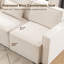 Canapé modulaire à accoudoirs carrés 120 po Taufner-232756821