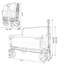 Chariot de chariot pliant convertible 3-en-1 avec banc et rangement - Chariot utilitaire robuste de 500 lb-112289013