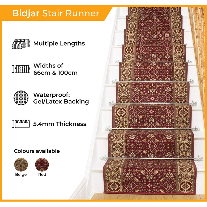 Stair Runner Acuff Indoor Area Rug, Runner 900cm x 100cm