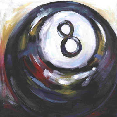 Eight Ball Pool - Wrapped Canvas Painting