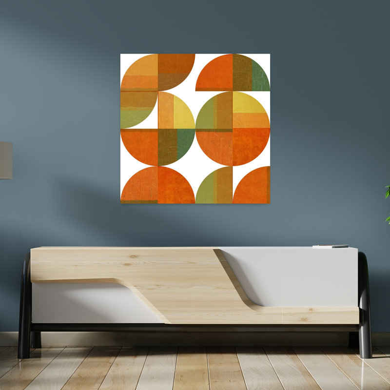 Four Suns Quartered, art abstrait contemporain, H 36 po x l 36 po