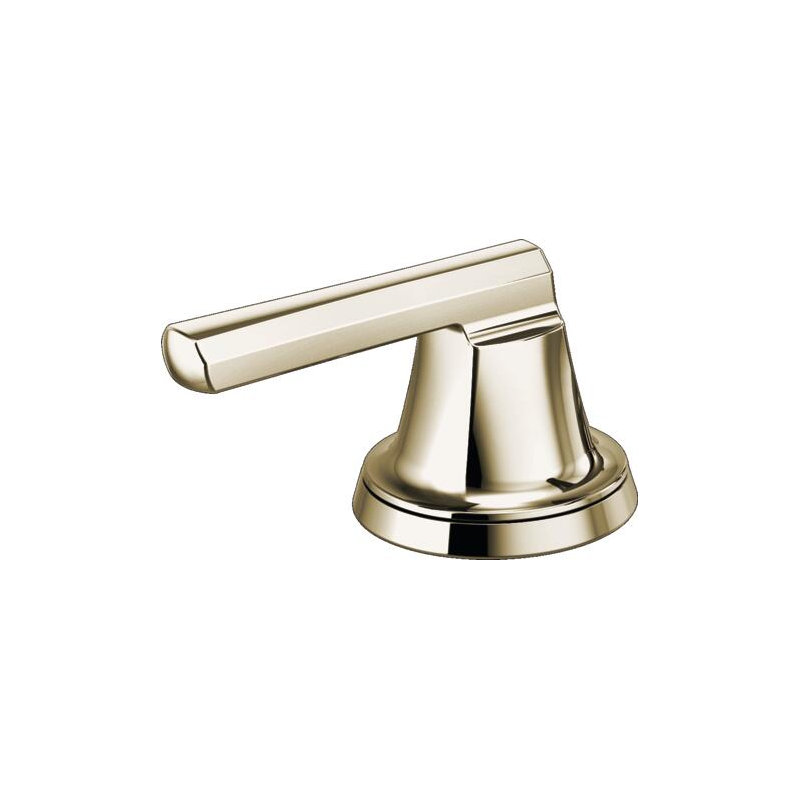 Levoir® Two-Handle Wall Mount Lavatory Faucet, Polished Nickel, Low Lever Handle, 1.5