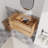 36"Wall Mounting Bathroom Vanity, Soft Close Drawer(Only Vanity, Without Basin)-1184984153