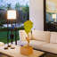 Lampe sur pied DEL à 3 tablettes avec abat-jour carré en tissu Maxwell 63 po.-596791484-596791485