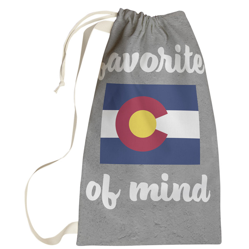 Fabric Laundry Bag with Handles, Small (64" H x 20" W x 1.5" D), Colorado