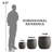 Weathered Concrete Tall Planter
