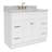 Abell 43'' Single Bathroom Vanity with Carrara Marble Top-60199456