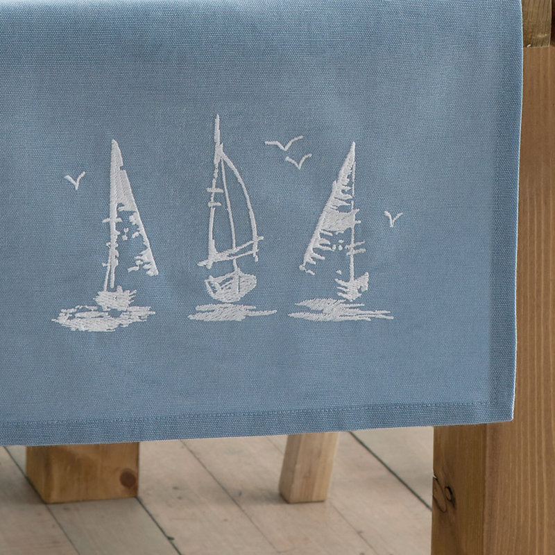 Salcombe Boats Cotton Dining Table Runner