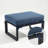 Aluminum Outdoor Patio Furniture Set 6 Pieces, 2 Swivel Rocking Chairs, 3-Seater Bench, 2-Seater Bench, Coffee Table & Side Table, Patio Sectional Conversation Furniture Set With Thick Cushions-72984684