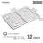 CHEFMADE Baking and Cooling Rack, Nonstick 12.2-Inch Rectangle Wire Rack Bakeware