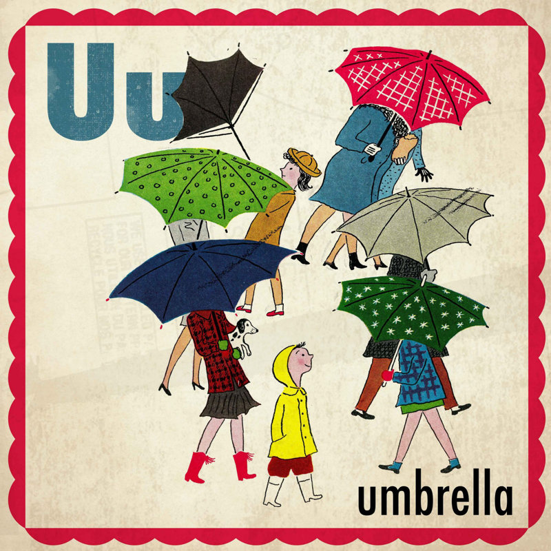 Umbrella - Wrapped Canvas Print, 61cm H x 61cm W