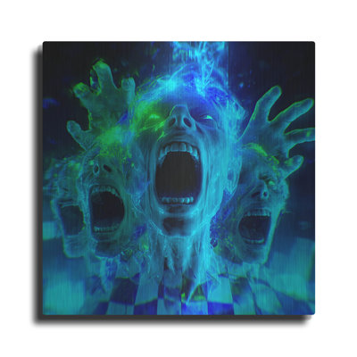 'Inner Demons' by Ann Klee Metal Wall Art, 24" x 24"