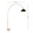 Luro Adjustable Floor Lamp with Metal Body, Matte Chrome Coating, 5.2 ft to 7.2 ft Height | E27 Socket, Max 60W, Gold & Black Design | Stylish Lighting for Living Room, Bedroom, Office, Modern Home Decor