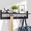 Quason Wood Bracket Shelf with Towel Bar