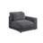 135 " Velvet and Linen Blend Sofa-91110271