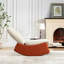 Fauteuil inclinable à bascule moderne - siège confortable et base stable, fauteuil orange avec siège confortable pour se détendre