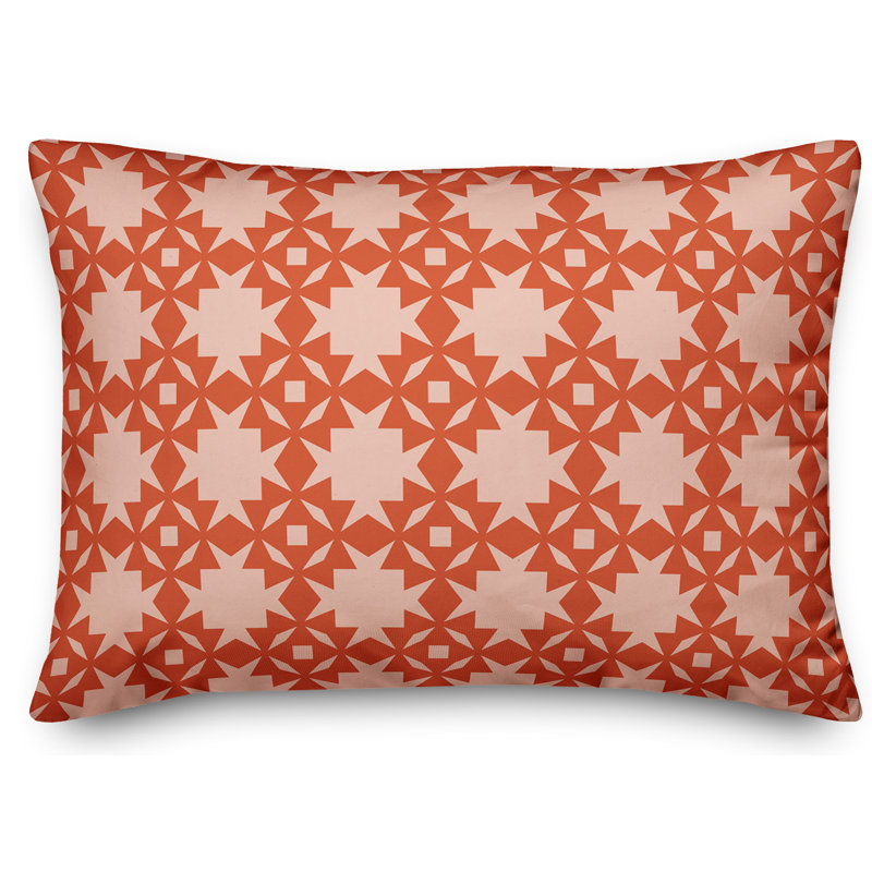 Coussin Folk Southwestern, Rouge / Rose